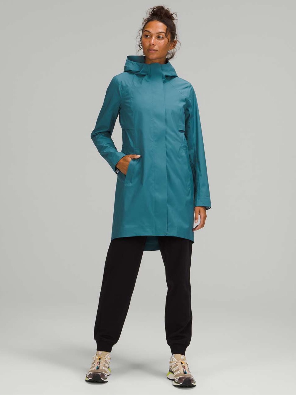 Lululemon Rain Rebel Trench Coat - Capture Blue, Sz 6